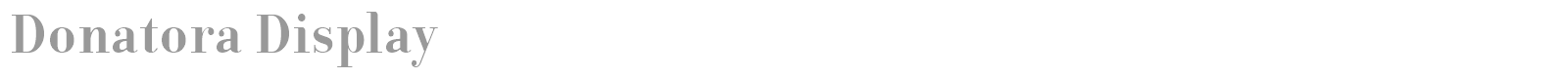Donatora Display font preview